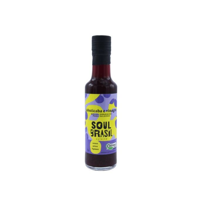Molho Para Saladas Orgânico de Jabuticaba e Vinagre Soul Brasil 250ml
