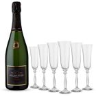Kit Especial Champagne & Taças de Cristal